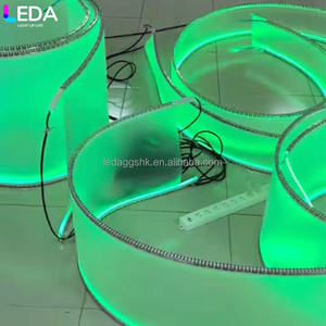 LEDA Hot Sale Events Party <b>Ceiling</b> <b>Decoration</b> Transparent Colored Light Strip RGB Frosted Ribbon for <b>Wedding</b> - Product Image 2