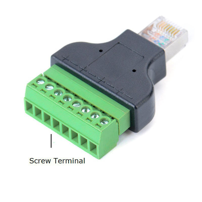 RJ45 Screw Terminal Adapter Thernet Cable Extender Cable Connector RJ45 ...