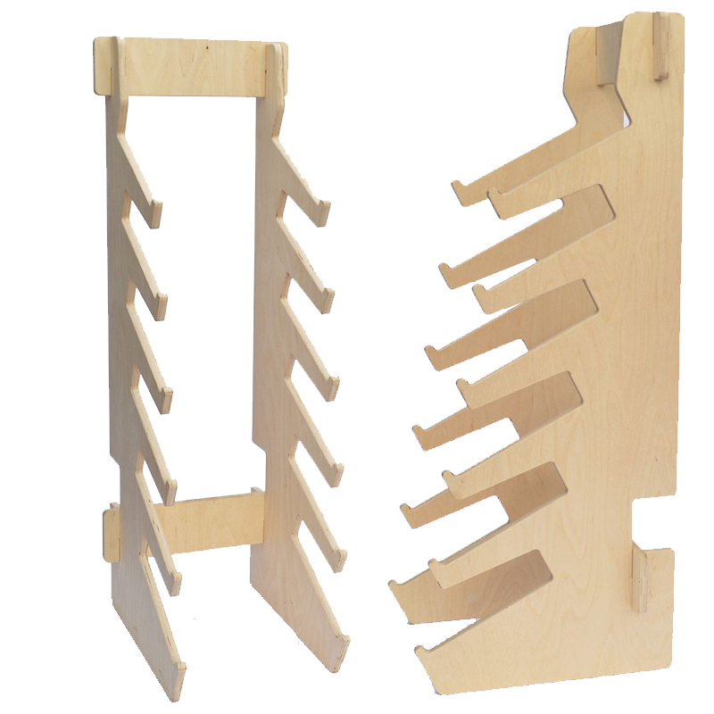 Apache Custom Oak Scooter Storage Display Rack Powder Coated for Custom Logo Floor Standing Unit Supermarket Use-Factory — view 5