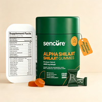 Complément alimentaire en gommes de Shilajit de l'Himalaya et d'Ashwagandha pure, personnalisé et en marque blanche, pour la vente en gros