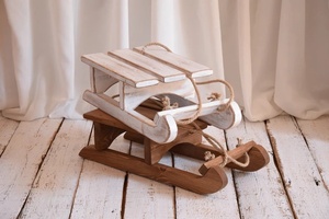 <span class=keywords><strong>Slitta</strong></span> di Babbo <span class=keywords><strong>Natale</strong></span> in Legno Rustica, Decorazione Natalizia Ecologica, <span class=keywords><strong>Slitta</strong></span> di Legno per Decorazioni - Product Image 4