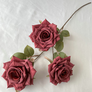 Fleurs artificielles en latex de luxe, roses blanches ivoire au toucher réel, roses au toucher réel pour la décoration d'événements de mariage - Product Image 5