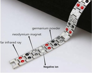 Contas de Germânio CAMAZ, Pedra de Íons Negativos, Grãos de Pedra de Energia Magnética para Pulseira e Colar - Product Image 4