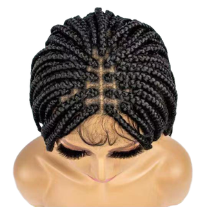 Best-selling Non-glued Full Lace Closed Wig with Three <strong>Braids</strong> Long Hair Chemical Fiber Dyed <strong>Braid</strong> Crochet <strong>Braid</strong> SM9333 - Product Image 1
