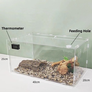 Enceinte en acrylique de style Muilt Boîte d'élevage Terrarium Cage pour reptiles pour grenouille Araignée Insecte Gecko - Product Image 4