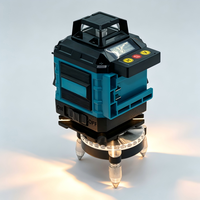 Niveau laser rotatif 3D multi-lignes vert, outil d'alignement auto-nivelant pour travaux de construction intérieurs et extérieurs