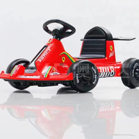 Voiture à pédales électrique 12V unisexe, nouveau modèle, jouet de plein air pour enfants de 2 à 7 ans, commande à distance, plastique