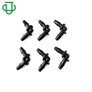 Conector en Forma de L de Nylon de 90 Grados, Conexión de Manguera de Goma Negra para Tuberías de Gas y Líquidos - Product Image 2