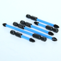 Fabrication professionnelle PZ2 forets à percussion embout de tournevis magnétique S2 1/4 pouces tête de vis hexagonale croisée