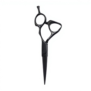 Ciseaux à cheveux droits pour droitiers IKZARSA 5,5 pouces en acier inoxydable CNC VG10 avec manche en aluminium pour barbiers et coiffeurs - Product Image 1