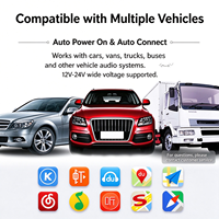 Adaptateur USB pour voiture BT 5.1 AUX, émetteur-récepteur, dongle, adaptateur audio USB sans fil, câble compatible avec les voitures et les bus