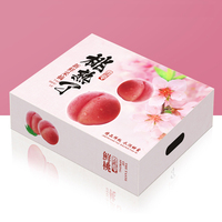 Milieuvriendelijk Roze Droog Fruit Sushi Snoep Cadeau Cake Vers Fruit Waterdicht Papier Kartonnen Container Reliëf String Box Pakket