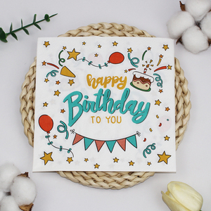 Serviettes <span class=keywords><strong>de</strong></span> <span class=keywords><strong>table</strong></span> rondes personnalisées en papier imprimé pour mariage, avec logo <span class=keywords><strong>de</strong></span> boisson, pour événements festifs - Product Image 4