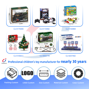รถไฟของเล่นเฉิงจี้ พร้อมควันจริง ไฟอัจฉริยะ ดนตรี รางรถไฟ DIY รางยาว รถไฟโลหะผสมสำหรับเล่นในร่ม พร้อมควัน - Product Image 4