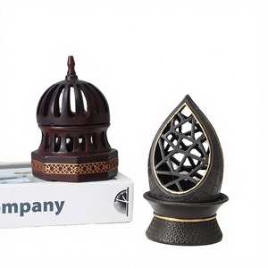European Creative Incense Burner Simple Desktop Hollow Aromatherapy <b>Table</b> Ornaments Middle East Luxury Resin Mabkhara Aromatic - Product Image 3