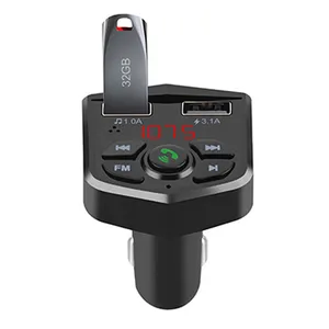 factory price 803e car charger wireless music player video fm transmitter car mp3 audio with BT