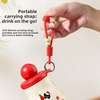 Gourde isotherme en acier inoxydable 500 ml, motif dessin animé mignon, haute valeur, cadeau d'affaires, tasse portable avec compartiment à thé, maintien au chaud 6-12 heures
