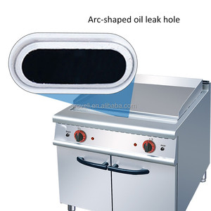 Commercial Freestanding Electric/Gas Stainless Steel Full 1/3 1/2 Flat <strong>Plate</strong> Griddle Grill With Cabinet for Restaurant - Product Image 6