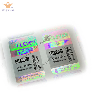 Tùy Chỉnh Thiết Kế Sáng Bóng Vàng Holographic Màu Sắc An Ninh Thanh Mã QR Mỹ Phẩm Y Học Lỏng Vinyl Ảnh Ba Chiều Sticker In Ấn - Product Image 1