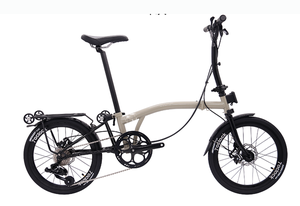 MINT T9D-349D 16-Zoll 9-Gang Scheibenbremsen Dreifach-Faltrad MintPapts Stahl S-Lenker Y-Lenker <span class=keywords><strong>M</strong></span>-Lenker Klapprad Dreifach-Faltfahrrad - Product Image 3