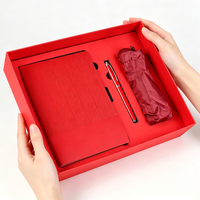 Ensemble Cadeau d'Entreprise Promotionnel Personnalisé de Haute Qualité : Parapluie, Carnet, Stylo, Souvenir, Cadeau d'Affaires en Gros