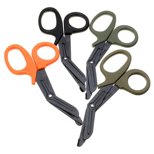 Wholesale many color OEM first aid Survival outdoor scissors