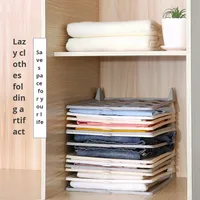 Nouveauté : Armoire de rangement multi-niveaux pliable, anti-plis, moderne et simple, avec tiroirs pour la maison