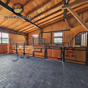 Lüks at istikrarlı tasarım katı bambu panoları ve avrupa tarzı kapı için Premium binicilik özellikleri at istikrarlı - Product Image 1