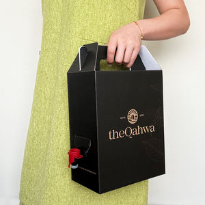 صناديق قهوة مطبوعة حسب الطلب للطلبات الخارجية في السعودية، سعة 1 لتر، 3 لتر، 5 لتر، 96 أونصة، 128 أونصة، أكياس قهوة مع موزع داخل صندوق - Product Image 3