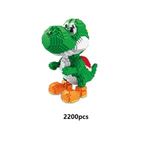 Set de Bloques de Construcción de Dinosaurio de Dibujos Animados Personaje de Juego Clásico Modelo de Mario Juguete DIY Ladrillo Ensamblado para Aliviar el Estrés Regalo de Juguete de Construcción - Product Image 5