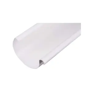 125mm 110mm PVC 45/90 deg 팔꿈치 관 downspout 절반 둥근 고전적인 비닐 비 개골창