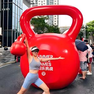 ประติมากรรมรูปทรงเคทเทิลเบลขนาดใหญ่พิเศษทำจากไฟเบอร์กลาส ของตกแต่งฟิตเนสขนาดยักษ์ รูปปั้นตกแต่งธีมฟิตเนสเชิงพาณิชย์ - Product Image 3