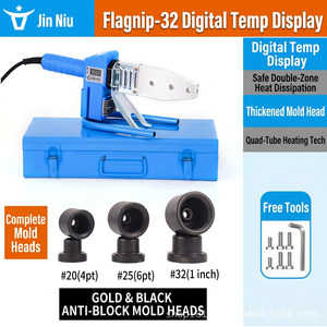 Industrial Copper Tube Flaring Tool Aluminum Alloy 3-Port Digital Temperature Control for <b>Refrigeration</b> System Repair - Product Image 6