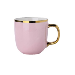 Tazas de cerámica chapadas en oro de color sólido para café y té, para regalo, diseño moderno y lujoso. - Product Image 4