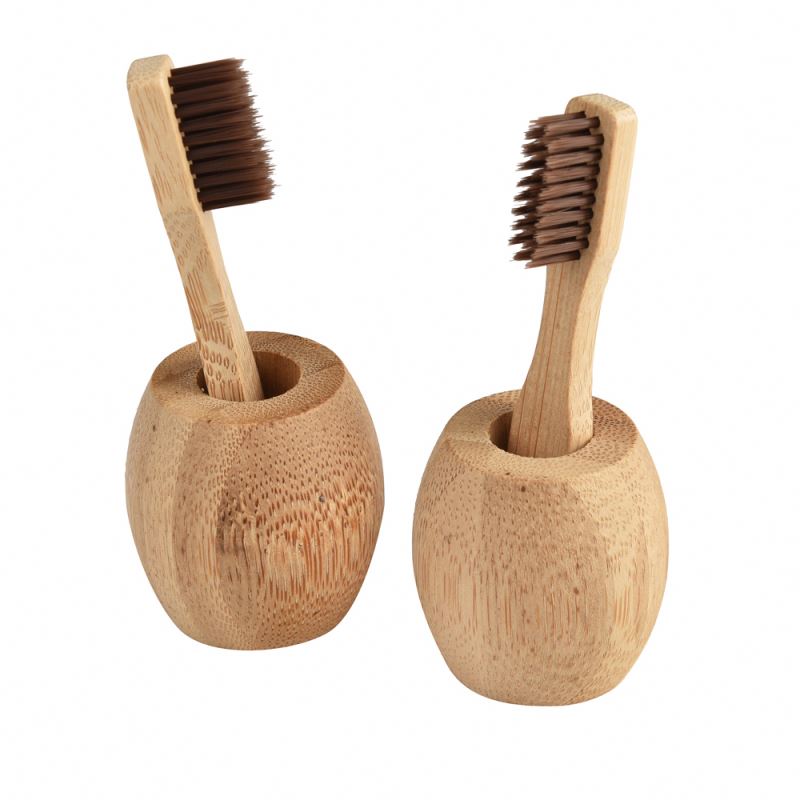 Professional manufacturing flat short handle bamboo toothbrush head for travel