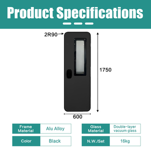 Porte d'entrée de <span class=keywords><strong>camping</strong></span>-<span class=keywords><strong>car</strong></span> en alliage d'aluminium noir JDA, design européen, avec serrure de sécurité et verre isolant sous vide pour <span class=keywords><strong>camping</strong></span>-<span class=keywords><strong>car</strong></span> - Product Image 2