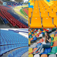 Chaises de stade de football imperméables Skyjade pour les sports et les divertissements en salle dans les gymnases, les écoles et les arènes