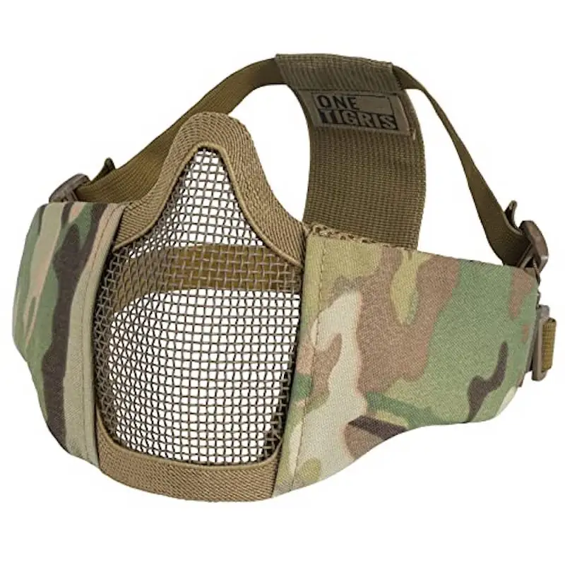 HLX Airsoft Tactical Face Mesh Masken Faltbare Stahlgitter maske Airsoft Schutz maske für die Jagd Shooting Paintball