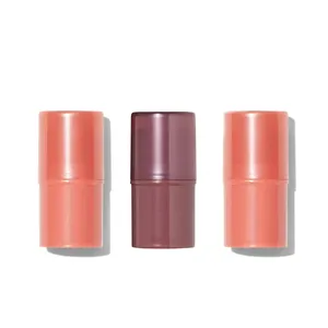 Empty Monochromatic Multi Stick tube colorful pink & coffee color Multi Stick Tube big brand look like luxury lipstick tube