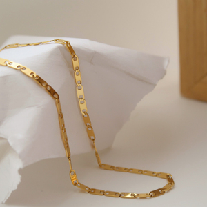 Collana con Catena <span class=keywords><strong>Marina</strong></span> Piatta in Acciaio Inossidabile, Ultimi Design, per Uomo e Donna, <span class=keywords><strong>Gioielli</strong></span> alla Moda - Product Image 1