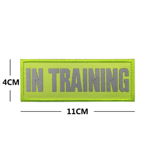 Chó dịch vụ màu xanh lá cây và màu cam trong đào tạo không vá vật nuôi phản quang Áo vest chó và dây đeo nhận dạng - Product Image 5