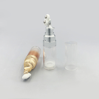 Vente en gros 25ml Double Ball Massage Crème Yeux Bouteille Ronde Presse Essence Lotion Bouteille Conteneur Cosmétique Emballage Matériel