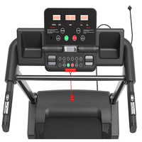 Caminadora Comercial para Gimnasio, 3.0HP, 1~18km/h, 0~15% Inclinación, Consola LED, MP3, Frecuencia Cardíaca, Carga Máxima de 150kg