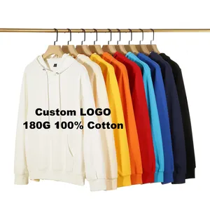 Custom Logo Fabrikant Hoodie 100% Katoen Zwaar Gewicht Sublimatie Blanco Unisex Hoodies