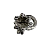 Unfading luxe 925 en argent Sterling mode bijoux échappée perle fermoir collier zircon double tête boule fermoirs connecteur en or