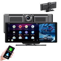 Caméra de tableau de bord 10.26 pouces 3840x2160P 4K + 1080P Carplay et Android AutoCar tableau de bord enregistrement vidéo WIFI enregistrement en boucle application téléphone voiture Dvr