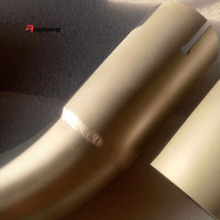 Tuyau d'échappement en acier inoxydable poli miroir haute performance Raymant de 1,5 mm d'épaisseur, avec soupape à commande à distance, pour échappement Volkswagen