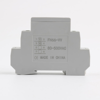 Voltmeter Mini Tiga Fasa untuk Pemasangan di Rel DIN AC 80-500V 0-100A Amperemeter Layar LED Digital IP65 Bahan ABS Pengukur Frekuensi