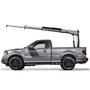 800kg Lifting Truck Mounted Crane With DC12V DC24V Pump Station Mini Pickup Truck Crane Folding Boom