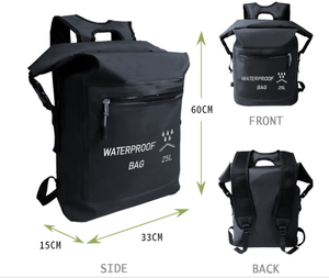 PVC <b>Waterproof</b> Outdoor Floating <b>Backpack</b> <b>Roll</b> <b>Top</b> Snorkeling Beach Heavy Duty Mountaineering Swimming Upstream Drifting Dry Bag - Product Image 3